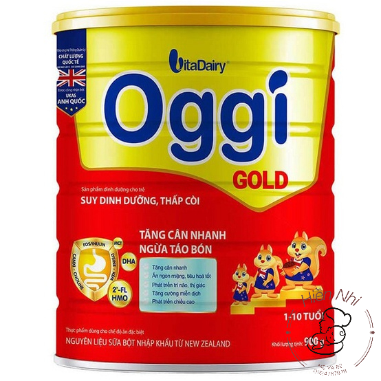 [Date 11/2024] Sữa bột OGGI Gold 900g ( 1 - 10 tuổi) Cho trẻ suy dinh dưỡng thấp còi