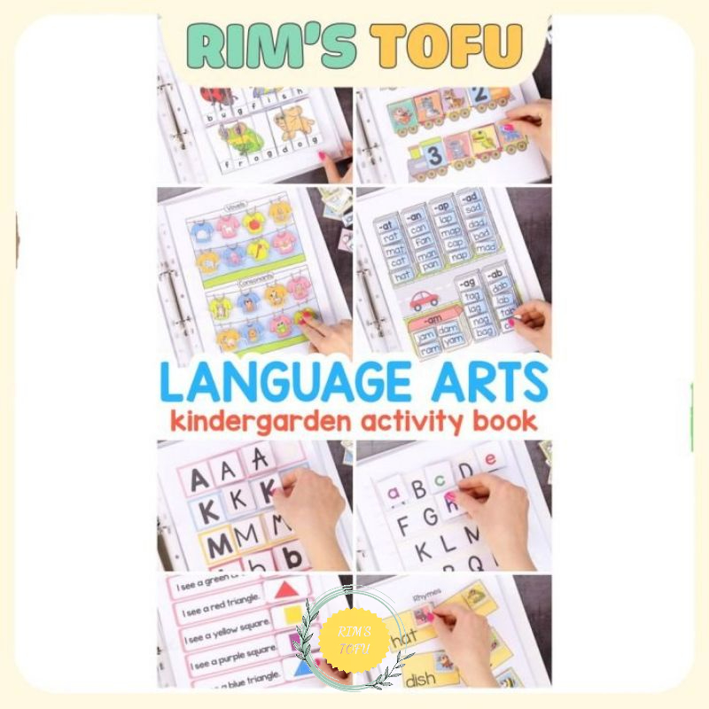SALE! Bộ Học liệu tiếng anh Basic Language Arts - Học liệu bóc dán - Đồ chơi giáo dục sớm Montessori