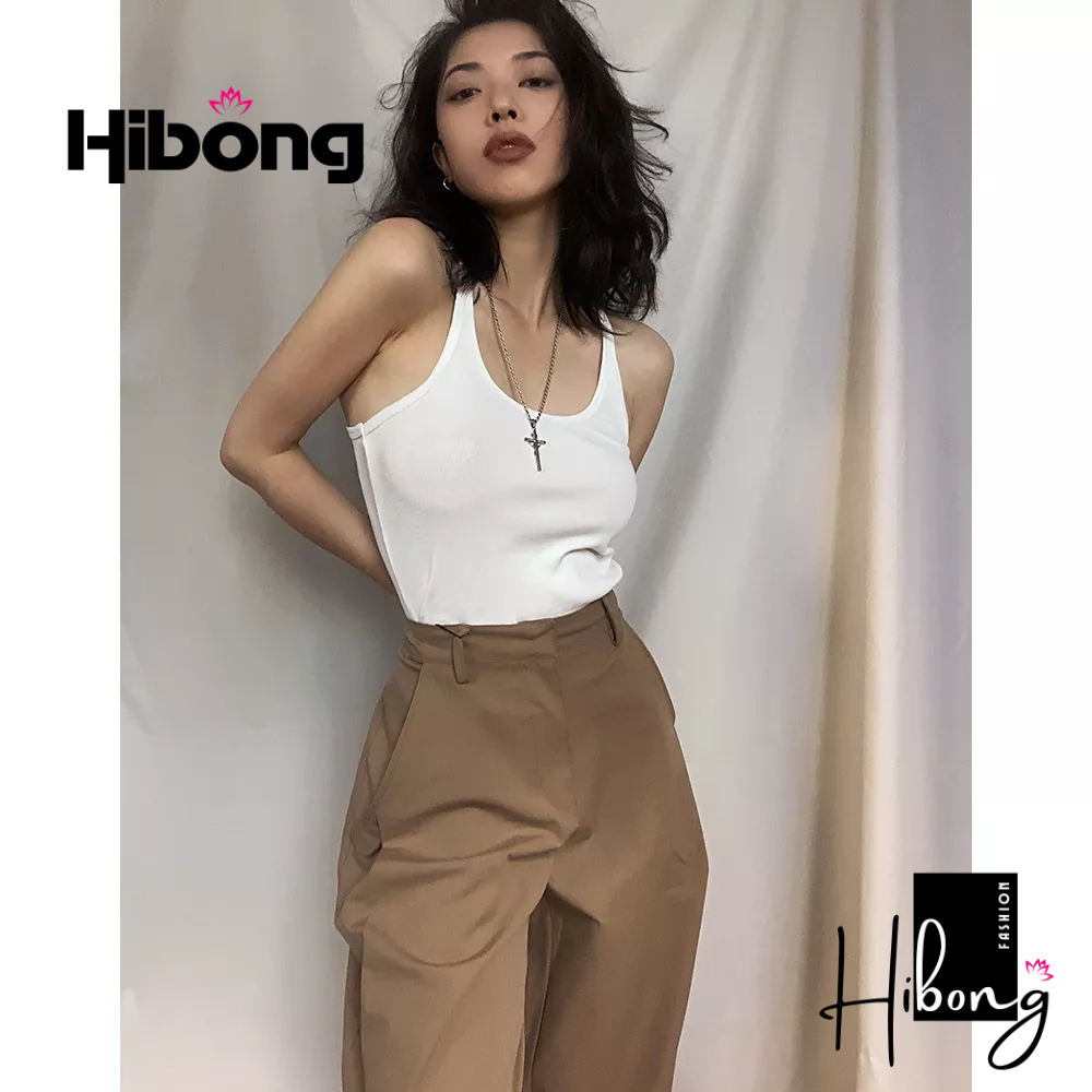 🌸 Áo Ba Lỗ Dây Nhỏ DÁNG DÀI Nữ Trơn GUVIA, Ôm Body Chất Tốt, Áo Ba Lỗ Nữ ôm thun gân mềm mát HIBONG