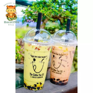 Set 50 cốc nhựa kèm nắp cầu