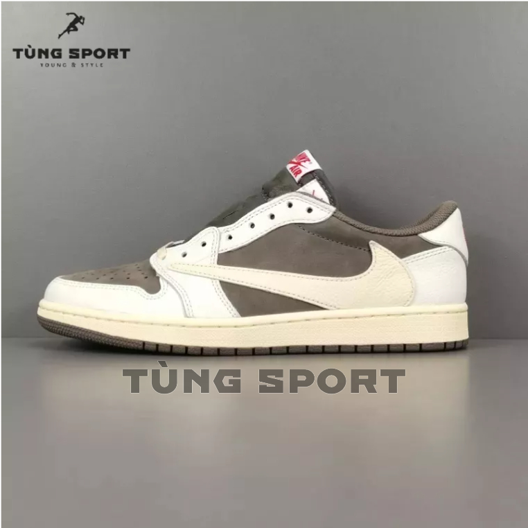 Giày Sneakers Cổ Thấp Travis Scott x Air Jordan 1 Low OG Reverse Mocha - Best Quality