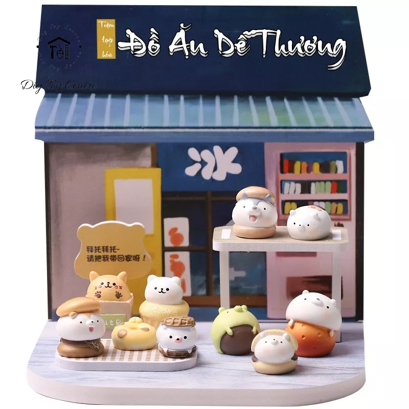 Set quà tặng, sưu tầm, phụ kiện trang trí, đồ chơi blind box hộp mù ngẫu nhiên mini dễ thương Tiệm Tạp Hóa Đồ Ăn
