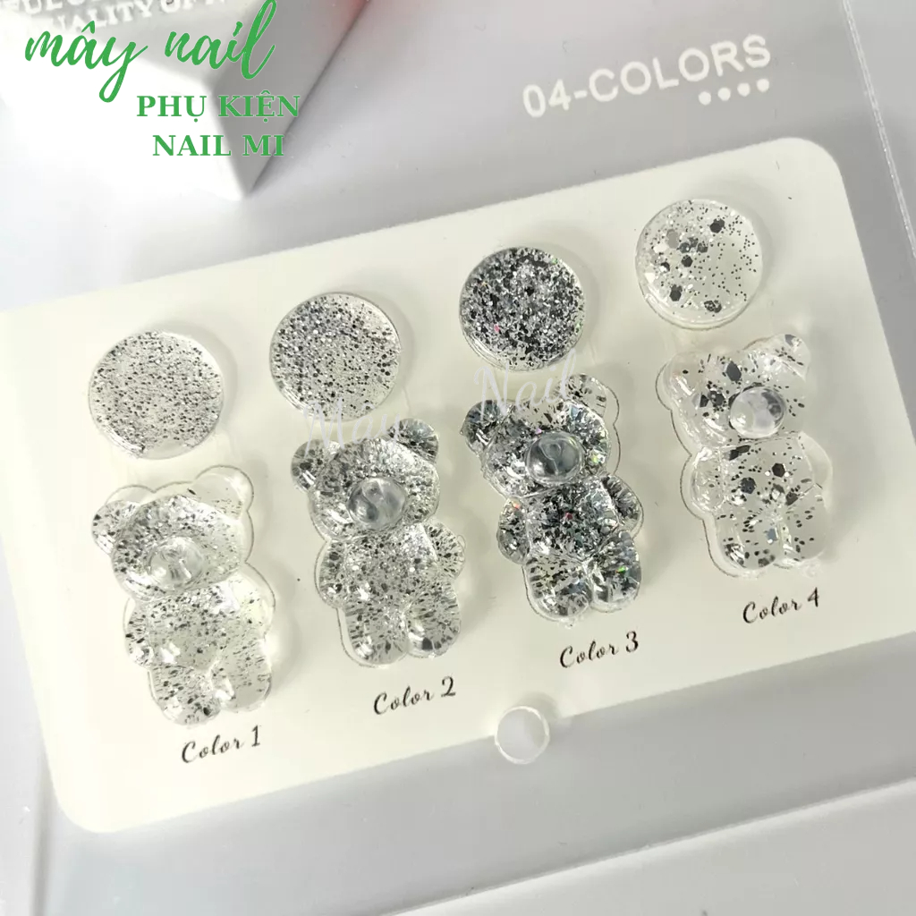 Sét sơn nhũ trắng 4 màu Milan tặng kèm bảng