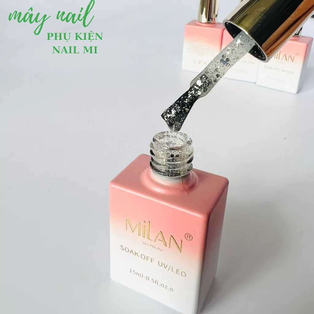 Sét sơn nhũ trắng 4 màu Milan tặng kèm bảng