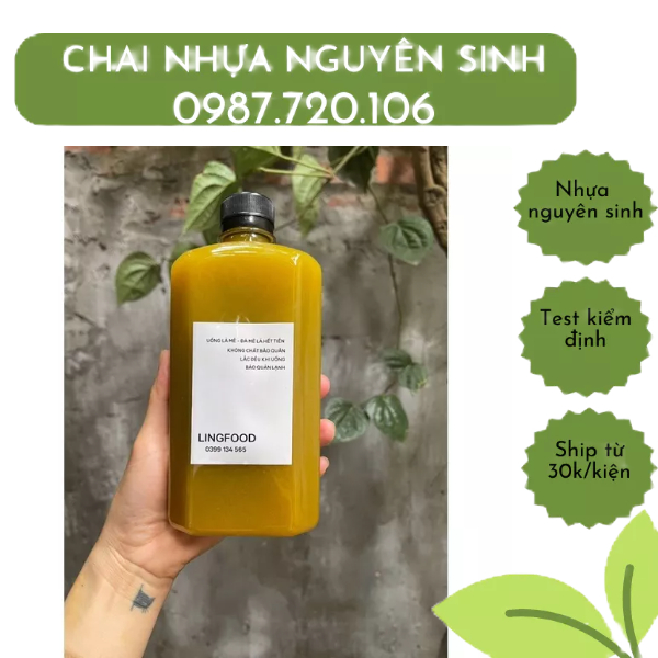 Chai nhựa 100ml 250ml 330ml nắp nhôm
