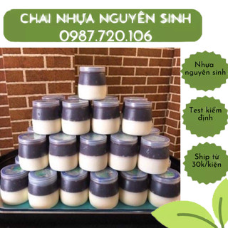 (Hoả Tốc HN) Hũ Nhựa Đựng Sữa Chua loại 100ml 120ml 160ml dày dặn