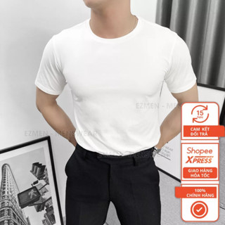 Áo Phông Trơn 100%cotton, mặc cực thoáng mát, thấm hút mồ hôi, slimfit tôn body khi mặc Ezmen