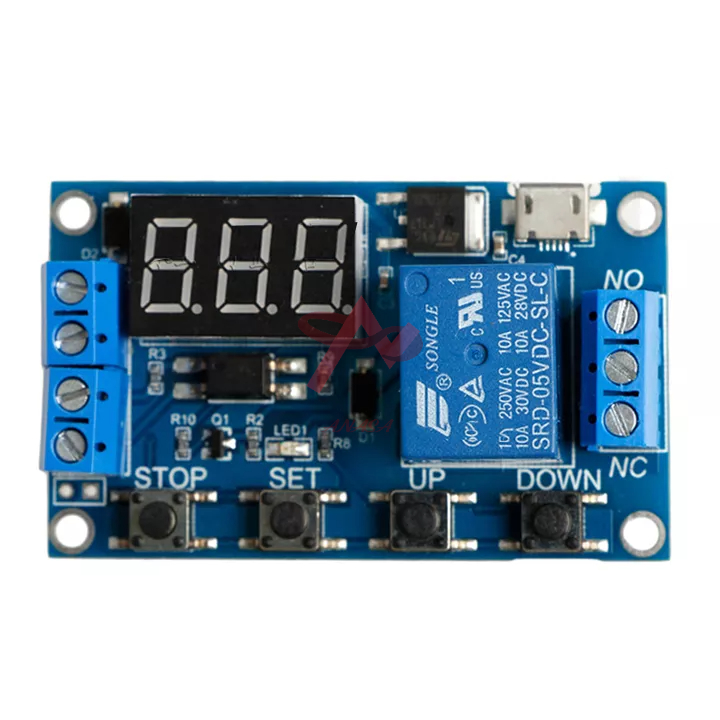 Mạch Tạo Trễ Đóng Ngắt Theo Chu Kì Relay 6-30VDC