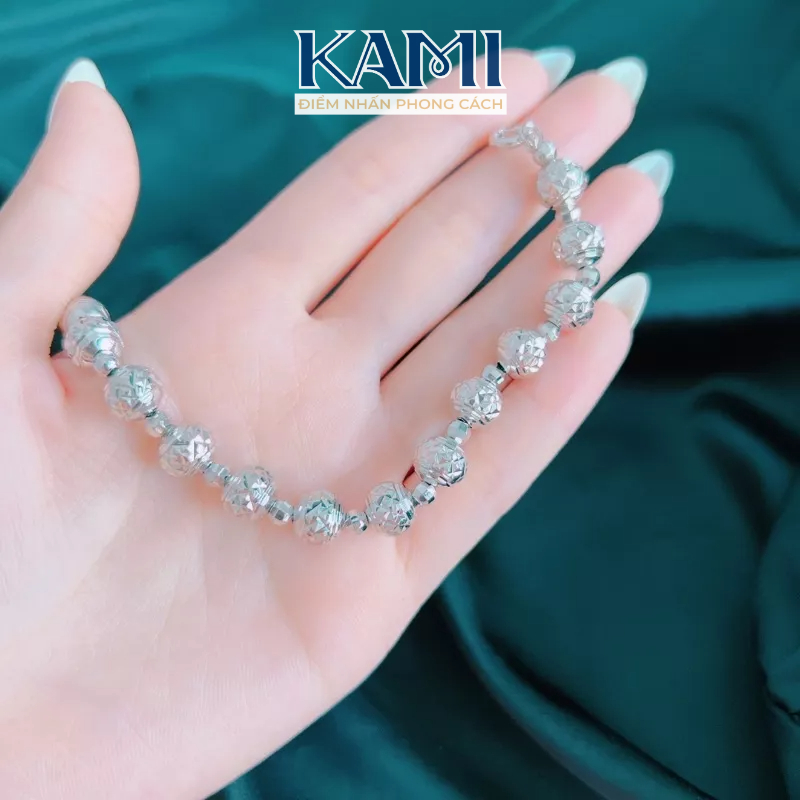 Lắc tay bi nhẹ 10 ly siêu sáng bền màu Kami