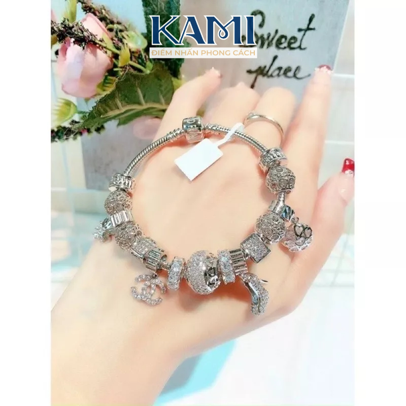 Vòng tay pan xi bạch kim cao cấp