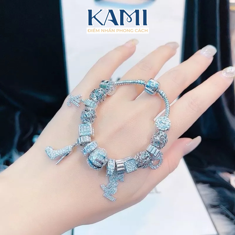 Vòng tay pan xi bạch kim cao cấp