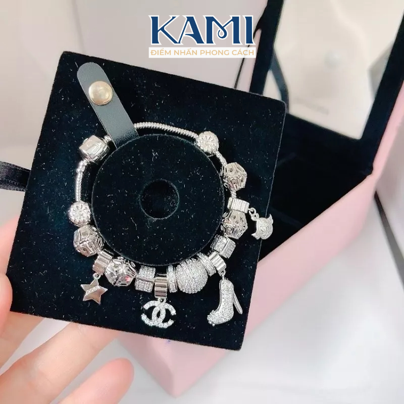 Vòng tay pan xi bạch kim cao cấp