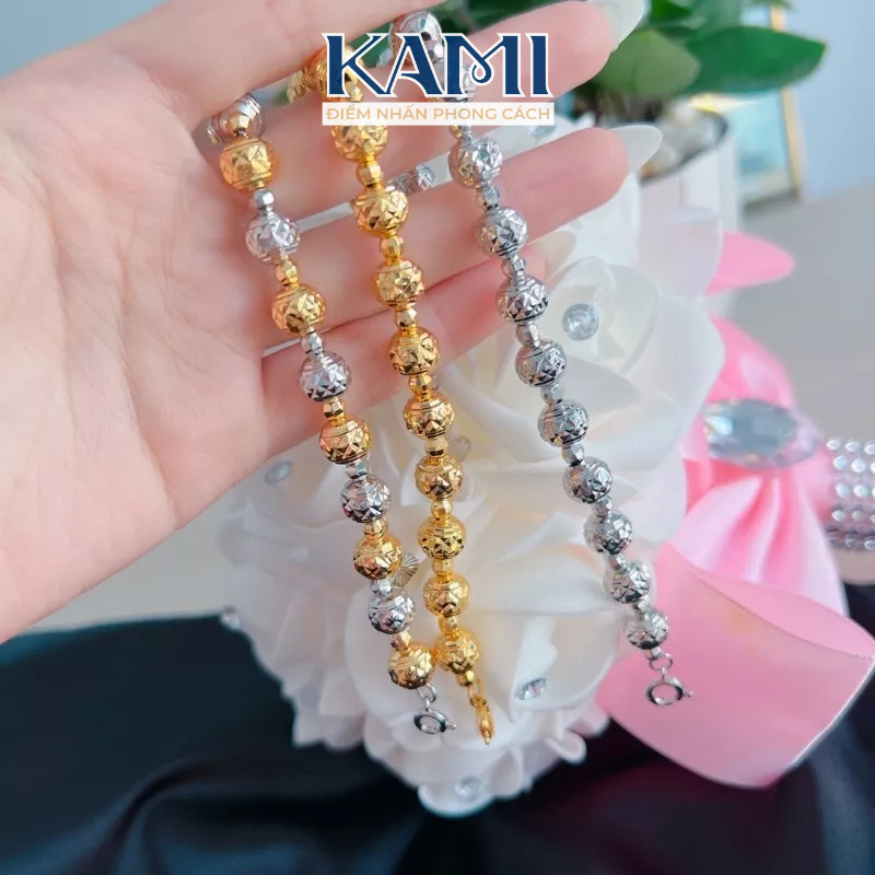 Lắc tay bi nhẹ 10 ly siêu sáng bền màu Kami