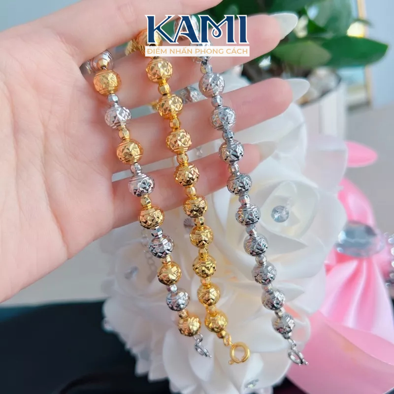 Lắc tay bi nhẹ 10 ly siêu sáng bền màu Kami