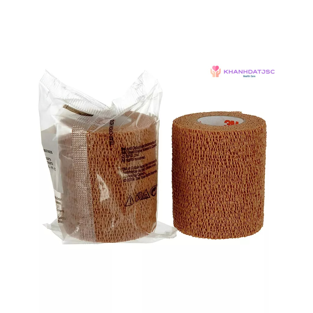 Băng thun y tế tự dính vô trùng 3M Coban mã 1583, kt 75mm*4,5m