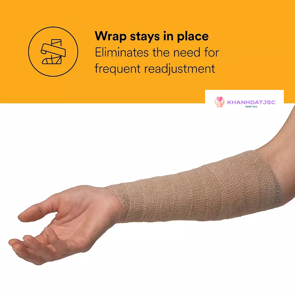 Băng thun y tế tự dính vô trùng 3M Coban mã 1583, kt 75mm*4,5m