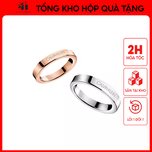 Nhẫn cặp đôi CK Calvin Klein Hook Ring 8077 Full Box-Khắc tên theo yêu cầu ,Tuyển CTV- Hỗ trợ DROPSHIP