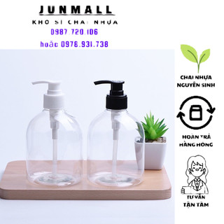 Chai nhựa pet 500ml nhựa nguyên sinh vòi nhấn fi28