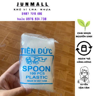 100 thìa nhựa cân dài thìa dùng một lần