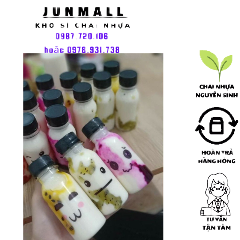 Chai nhựa tròn 120ml chai 120ml kèm nắp | BigBuy360 - bigbuy360.vn