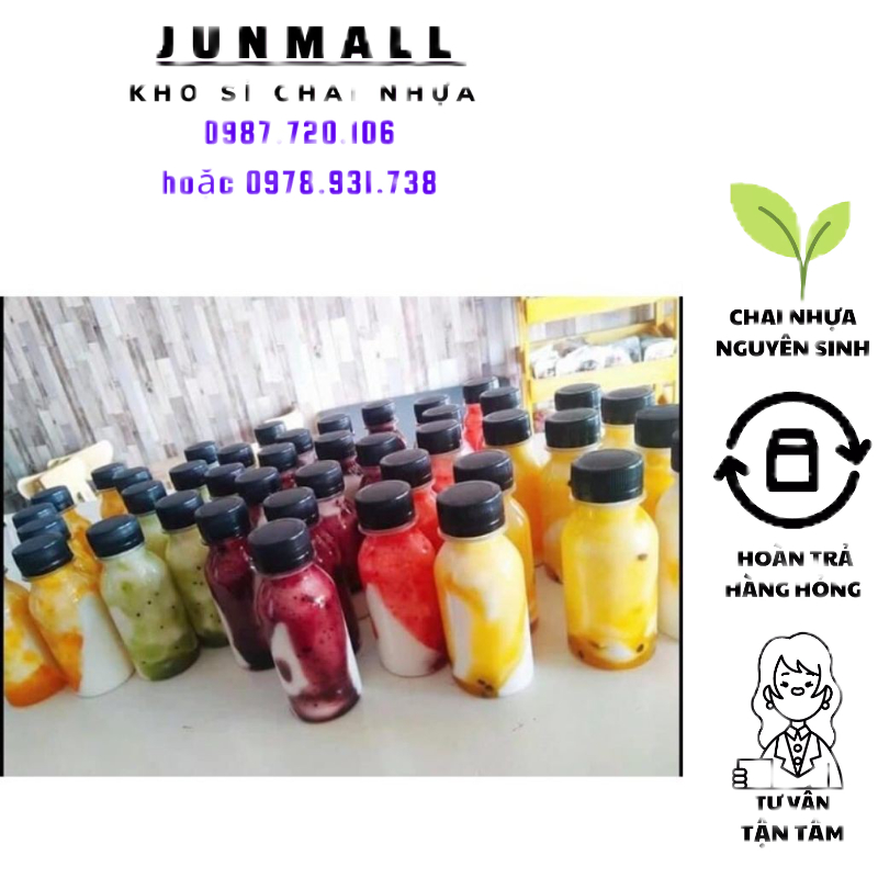 Chai nhựa tròn 120ml chai 120ml kèm nắp | BigBuy360 - bigbuy360.vn