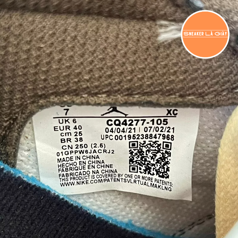 Giày Travis Scott x Air Jordan 1 Low Dark Mocha Black - Bản Cao Cấp Fullbox
