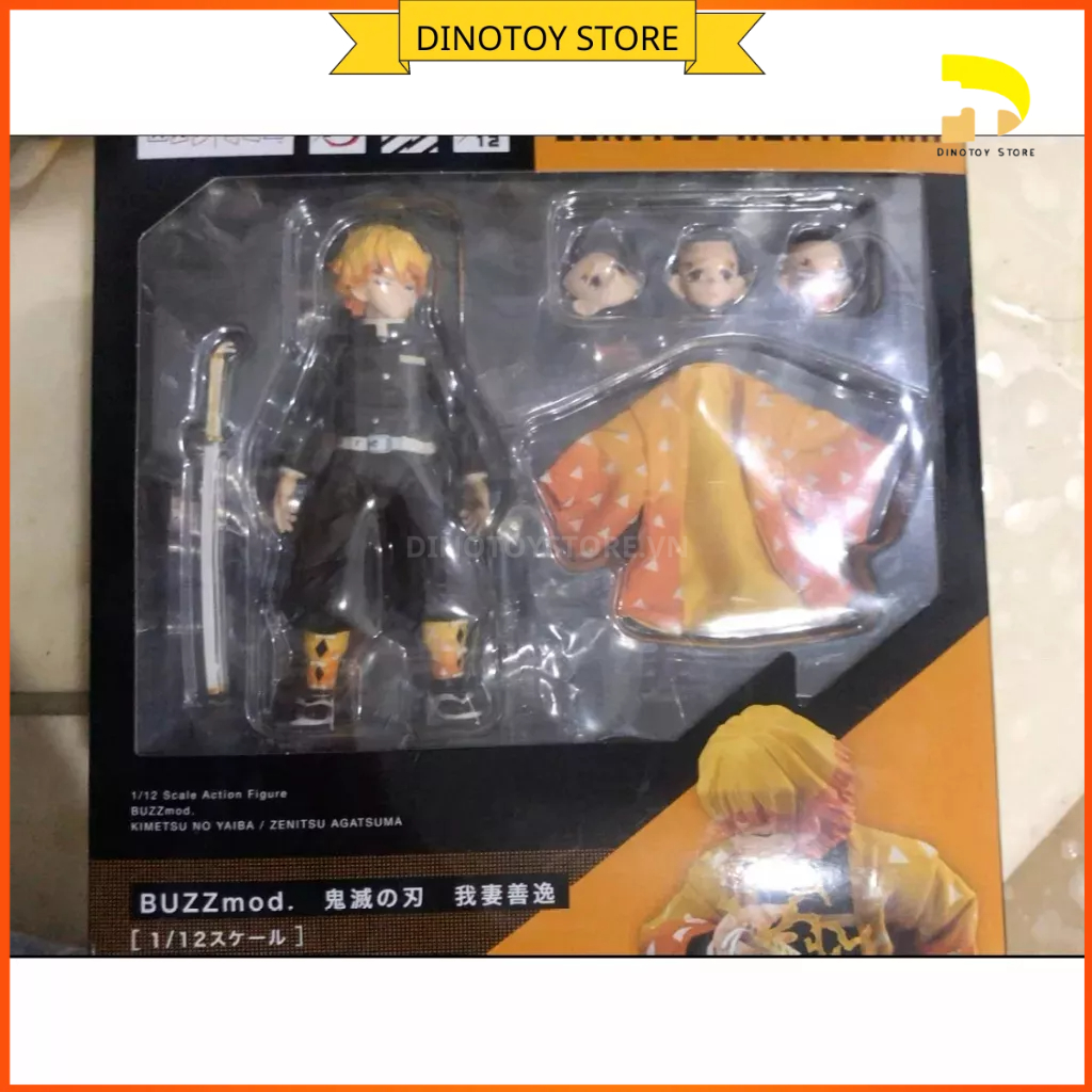 Mô hình figure chính hãng Buzzmod: Zenitsu Agatsuma - Kimesu no Yaiba