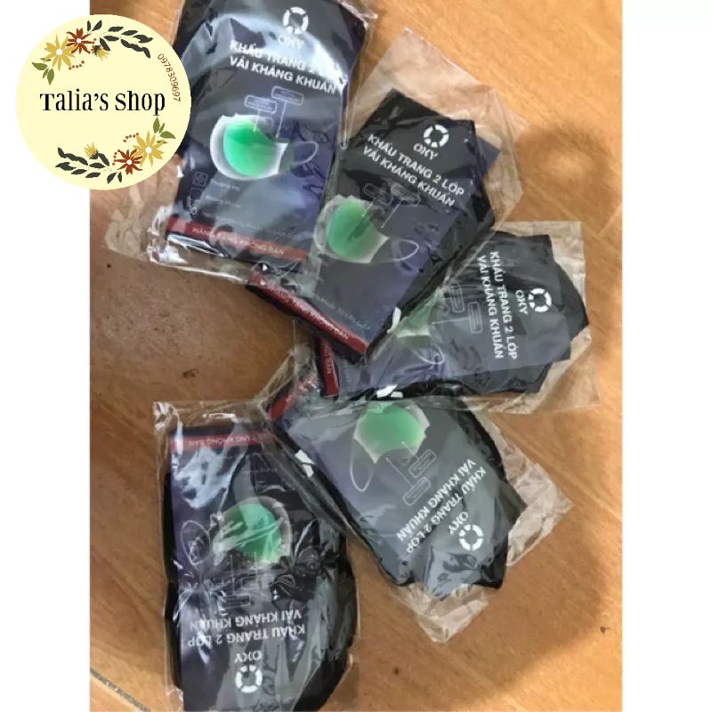 KHẨU TRANG VẢI 2 lớp kháng khuẩn OXY/DETTOL