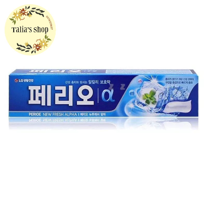 Kem đánh răng PERIO New Alpha lá bạc hà 185gr