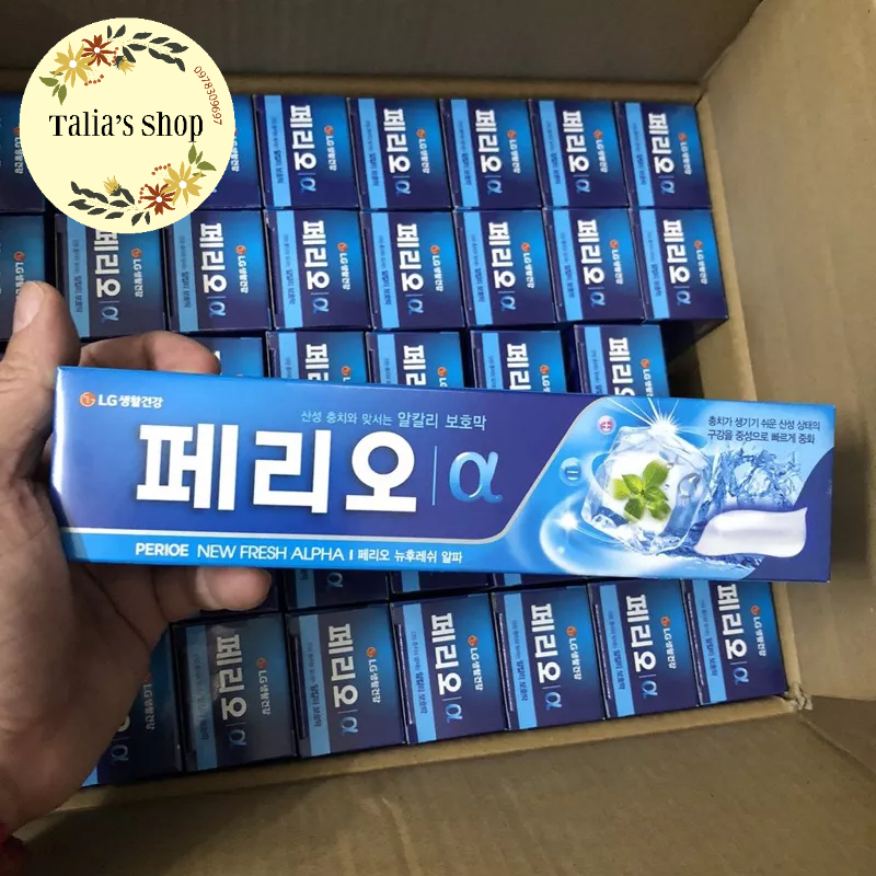 Kem đánh răng PERIO New Alpha lá bạc hà 185gr