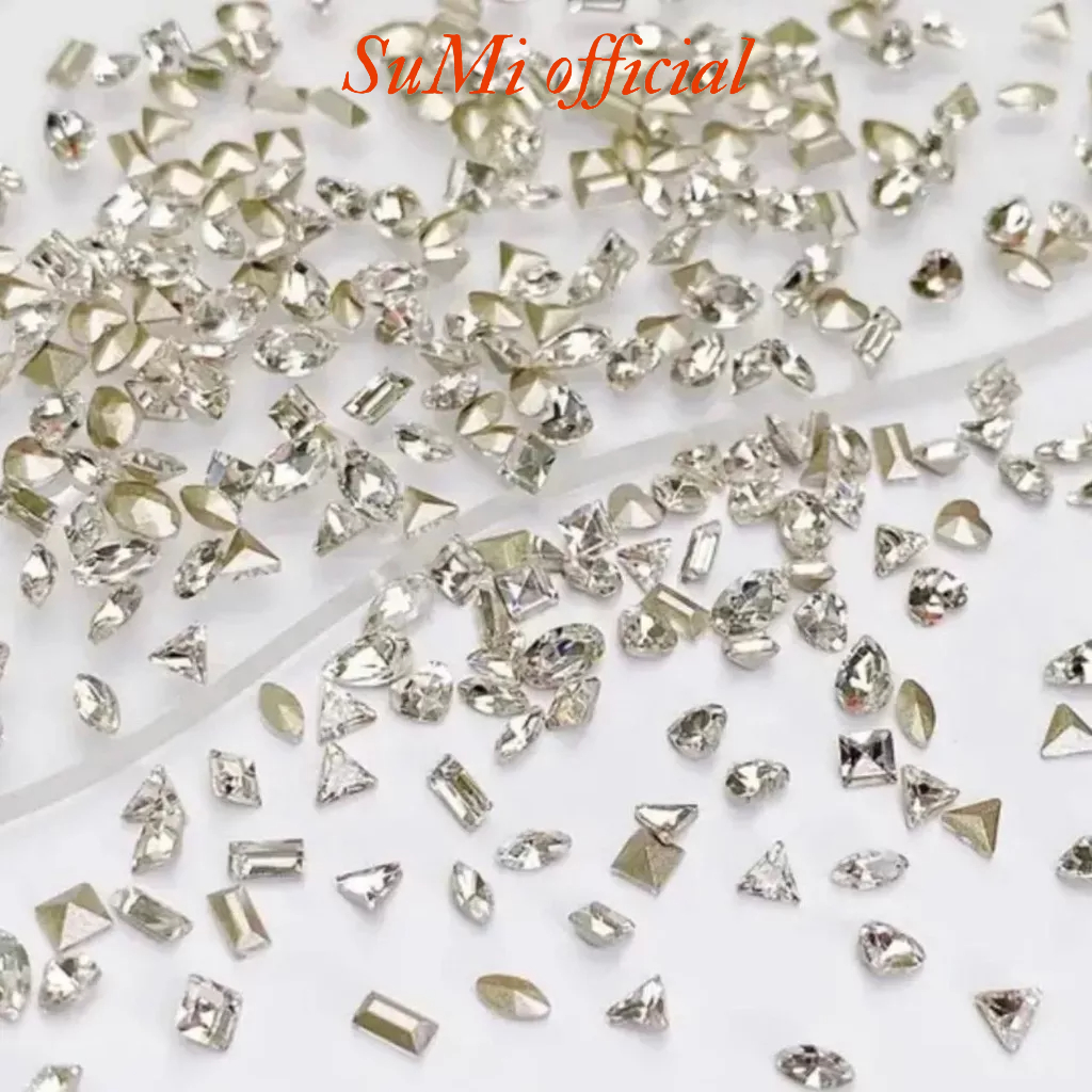 Sét đá mini chân nhọn gắn móng trang trí móng