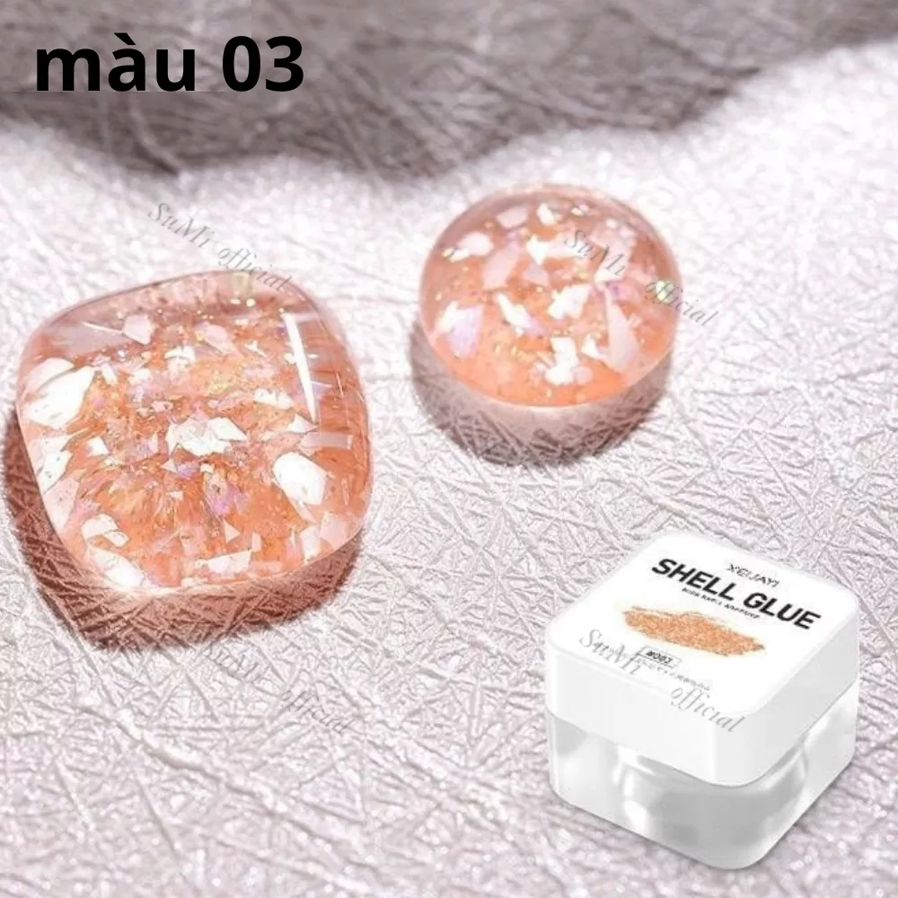 Gel nhũ xà cừ trang trí móng