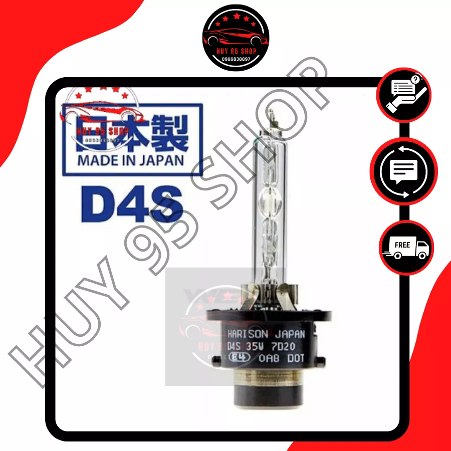 Bóng D4S Harison OEM HID Xenon 4300K Nhật Bản siêu sáng chịu nhiệt chống tia UV - 1 Quả new !