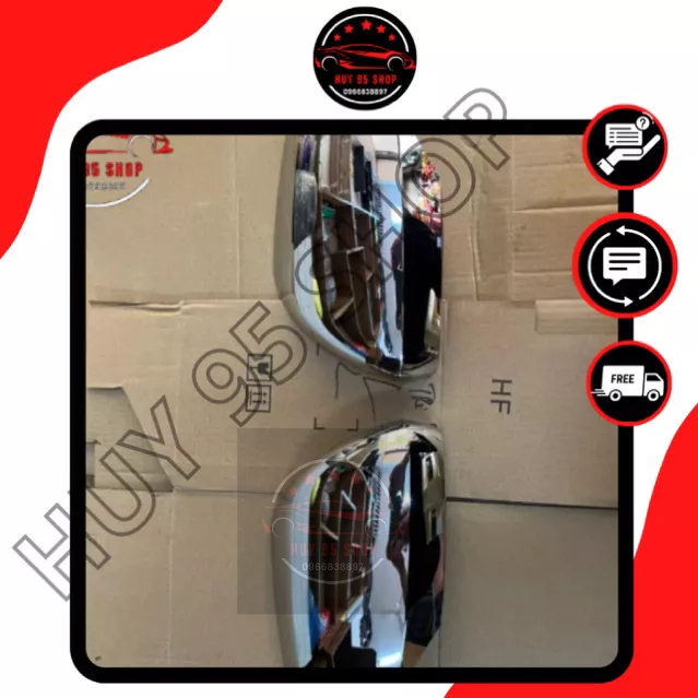 Ốp lưng gương chiếu hậu Mitsubishi Triton ,Pajero Sport 2019-2023 mạ crome new OEM !!!