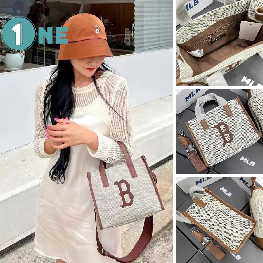 Túi Xách Túi Tote MLB NY Basic Big Logo Canvas Bucket Bag Full Tag Mac