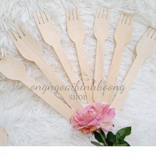 100 THÌA GỖ, DĨA GỖ DÙNG 1 LẦN