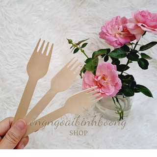 100 THÌA GỖ, DĨA GỖ DÙNG 1 LẦN