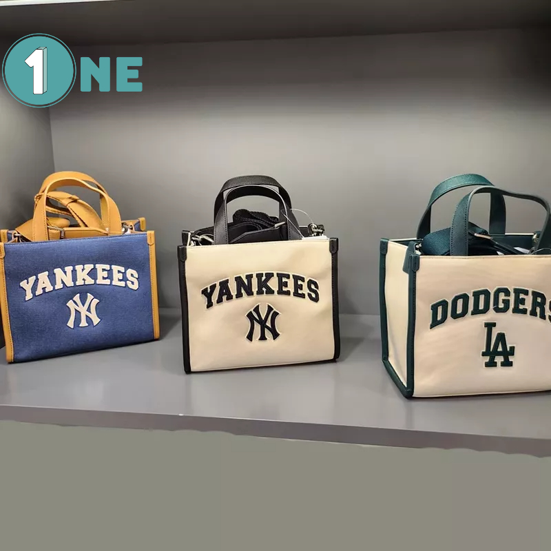 ( Chuẩn Hãng ) Túi Xách Túi Tote MLB NY Varsity LA Dodgers End NY Yankees  Mini Full Tag Mac