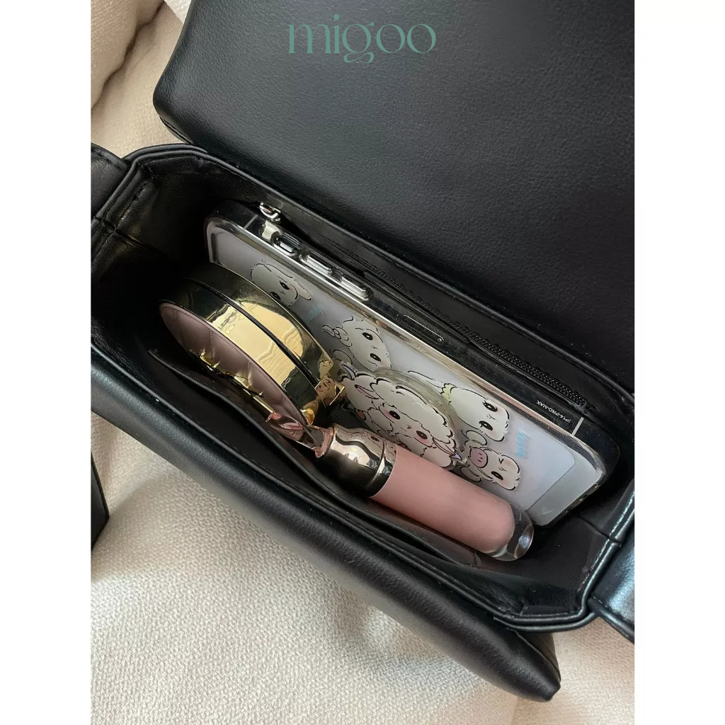 Túi xách đeo chéo nữ nắp gập da mềm 23MG03T-20