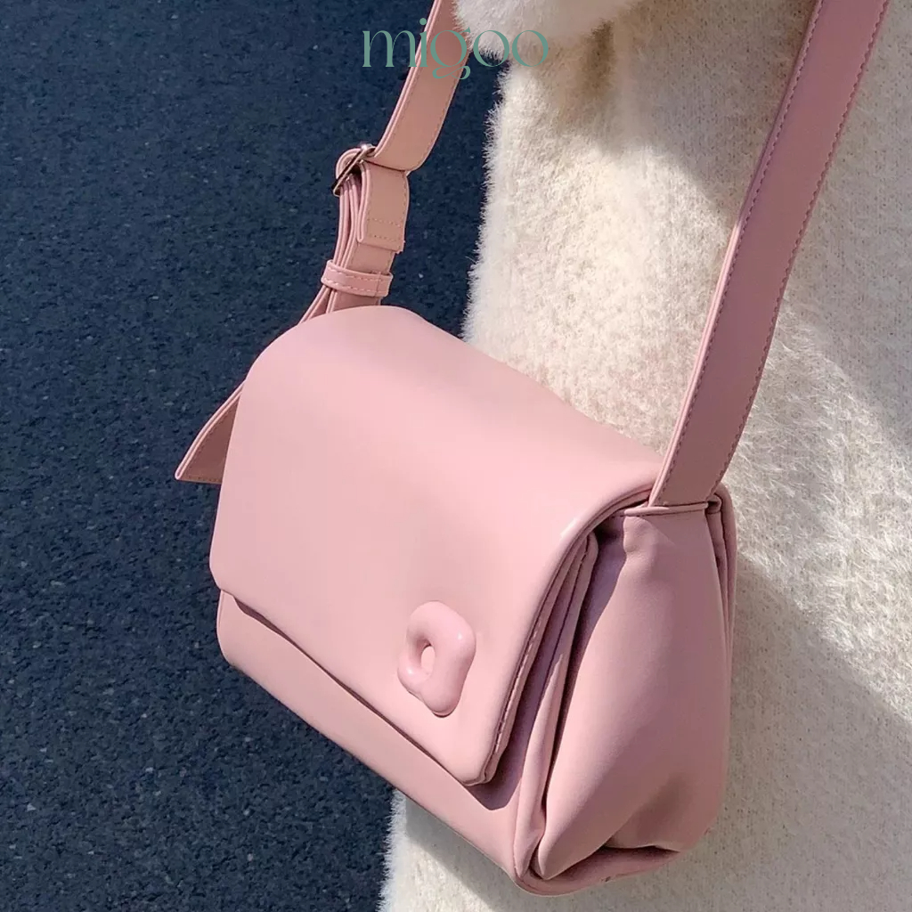 Túi xách đeo chéo nữ nắp gập da mềm 23MG03T-20