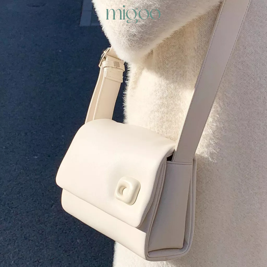 Túi xách đeo chéo nữ nắp gập da mềm 23MG03T-20