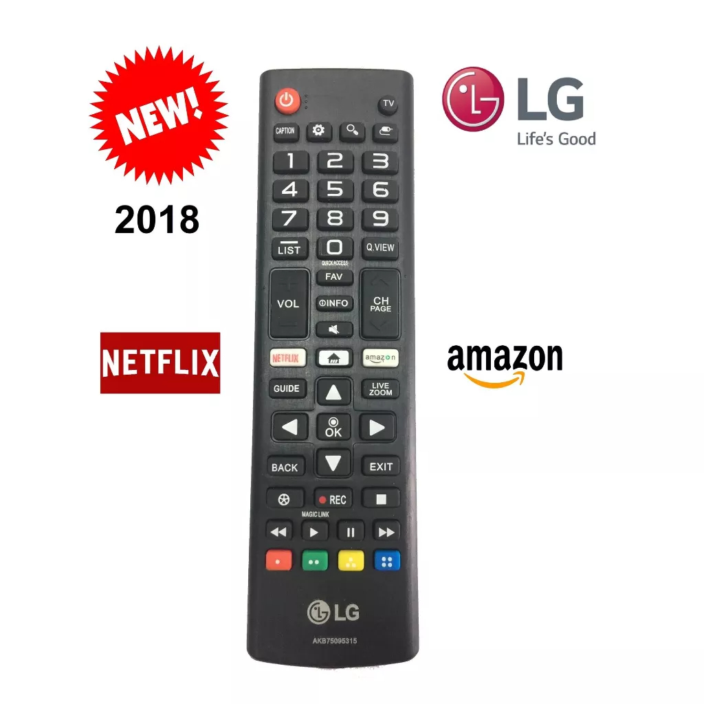 REMOTE ĐIỀU KHIỂN TIVI LG SMART NGẮN 2018 CHÍNH HÃNG NETFLIX-AMAZON