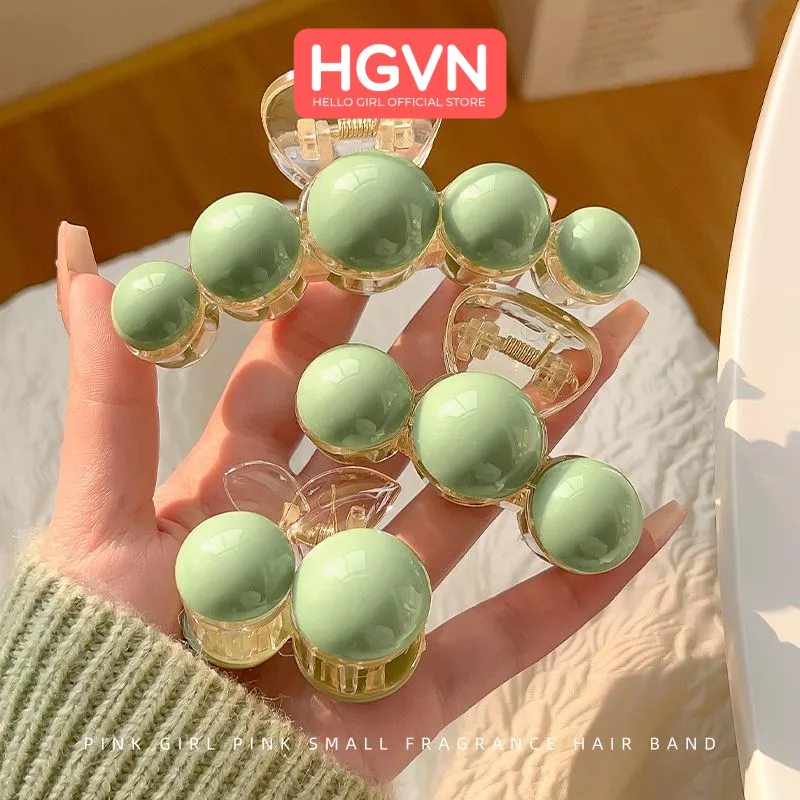 Kẹp Tóc Càng Cua Hạt Ngọc Trai Nhân Tạo Hgvn Cỡ Lớn Nhiều Màu Kẹp Sau Đầu Cao Cấp Thời Trang Hàn Quốc Dành Cho Nữ