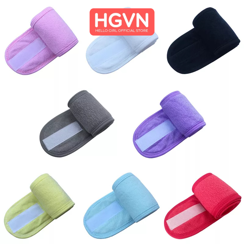 Băng Đô Quấn Đầu Cao Cấp HGVN Chuyên Dùng Cho Spa Có Dính Nhám Tiện Lợi