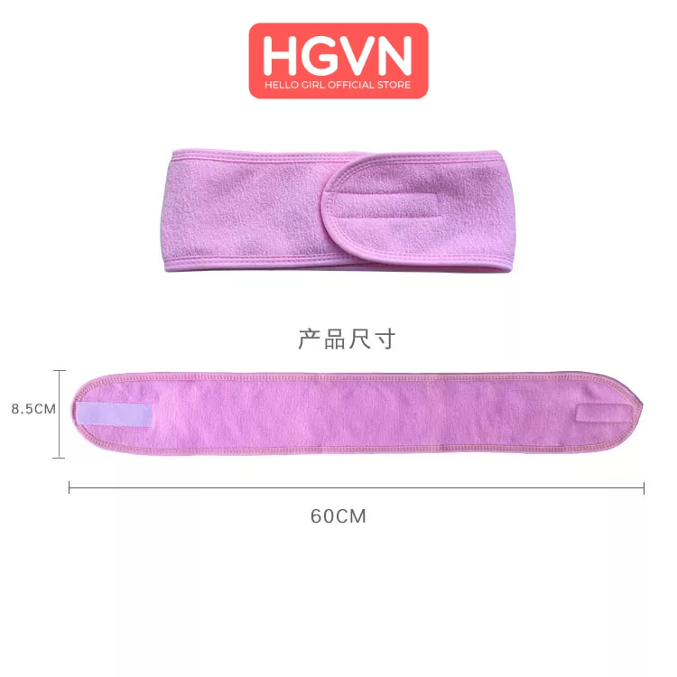 Băng Đô Quấn Đầu Cao Cấp HGVN Chuyên Dùng Cho Spa Có Dính Nhám Tiện Lợi