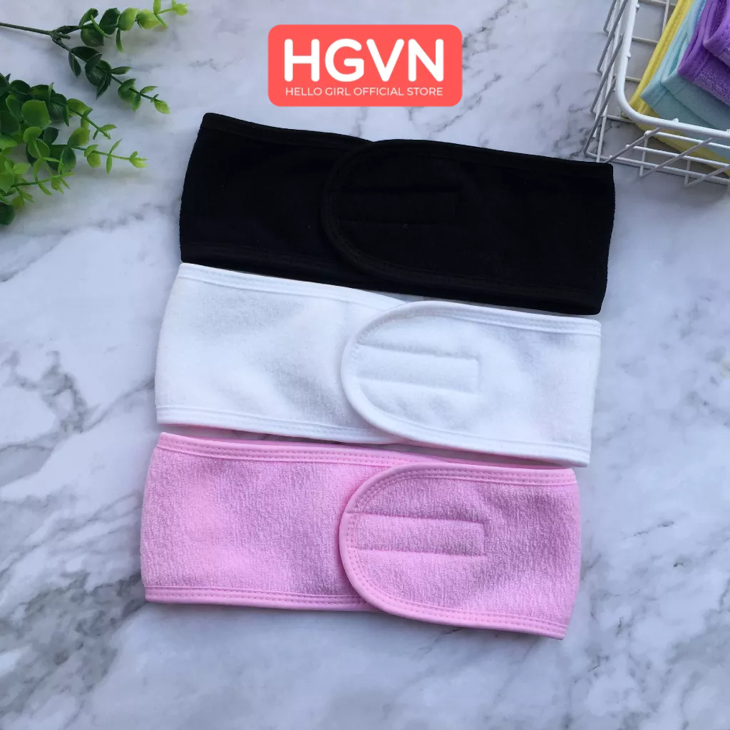 Băng Đô Quấn Đầu Cao Cấp HGVN Chuyên Dùng Cho Spa Có Dính Nhám Tiện Lợi