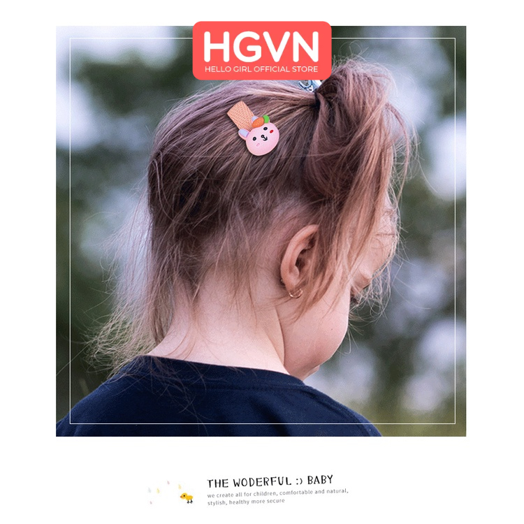 SET 5 Kẹp Tóc Bọc Vải Dễ Thương Cho Bé #133