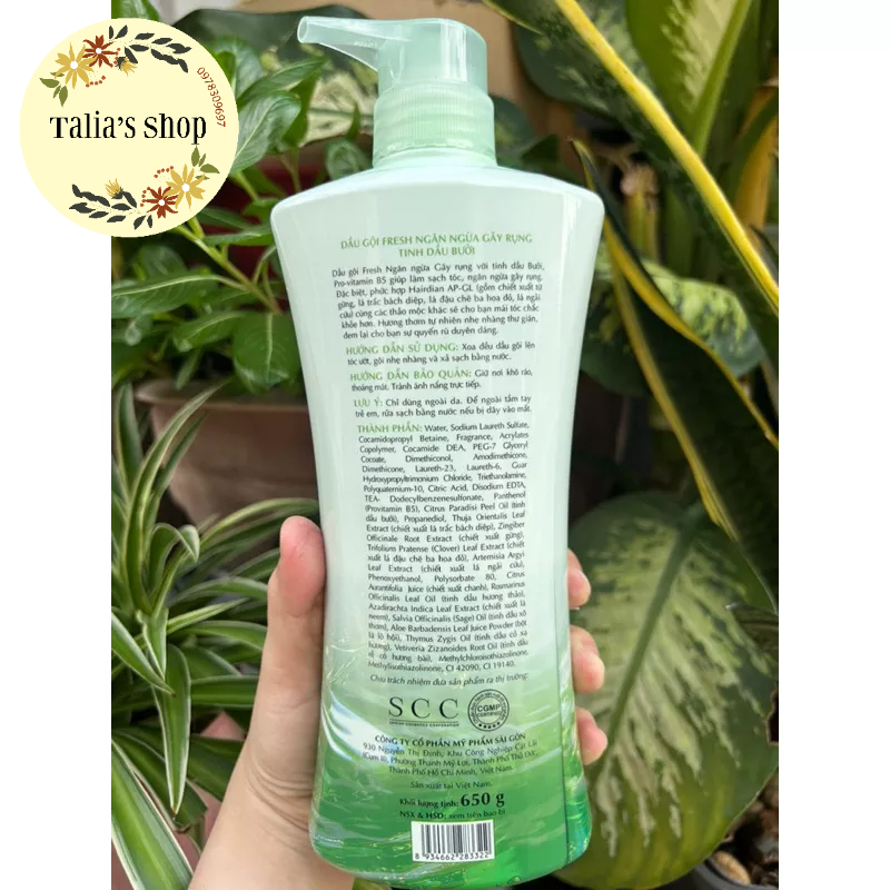 Combo 12 chai dầu gội bưởi Fresh 650g