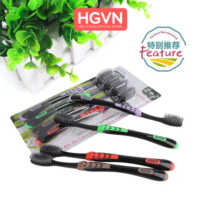 Bộ 4 Bàn Chải Đánh Răng Hoạt Tính Good Mẫu Mới