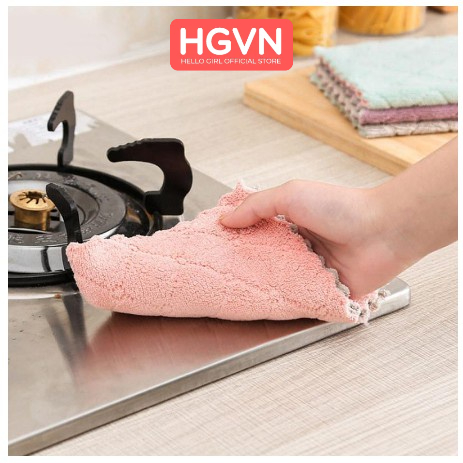 SET 10 Khăn Bông Lau Đa Năng 2 Mặt Siêu Mềm  #B89